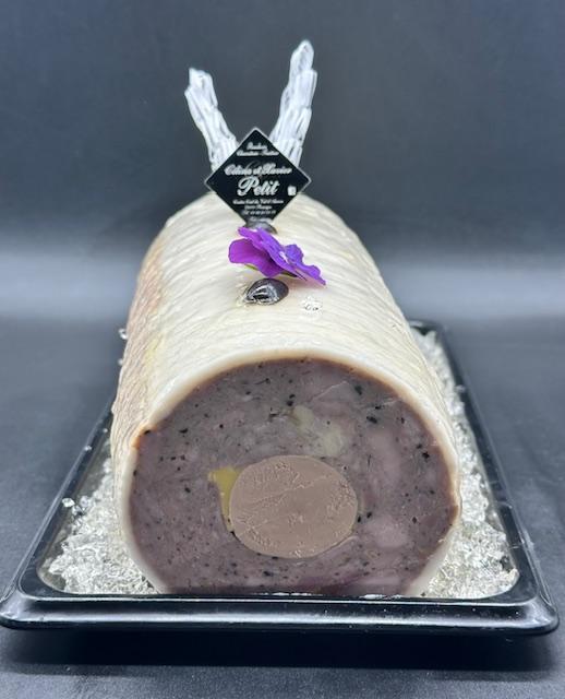 Galantine de pintade truffée au foie gras (prix d'une tranche)
