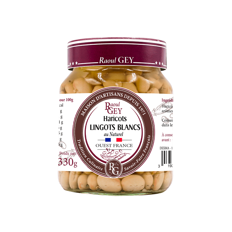 Haricots lingots blancs (37 cl) prix du bocal)