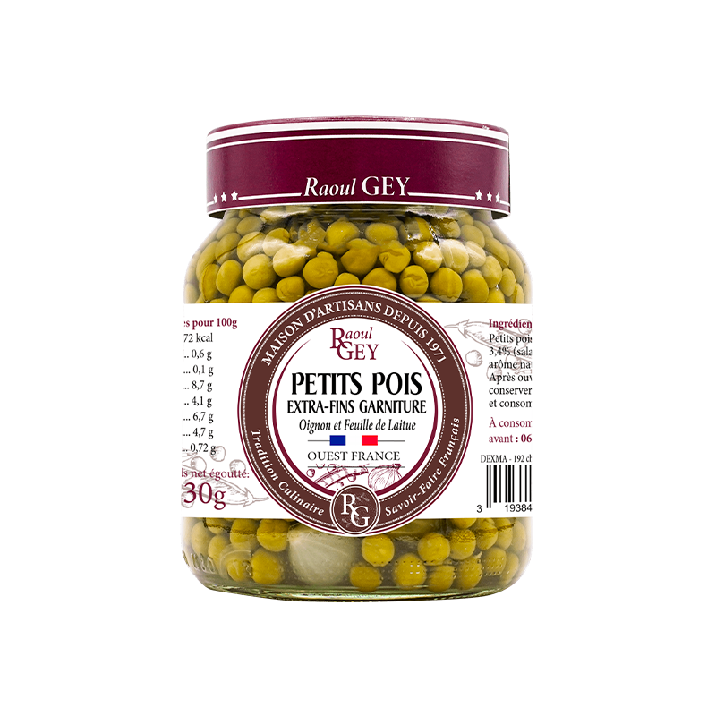 Petits pois (37 cl) prix du bocal