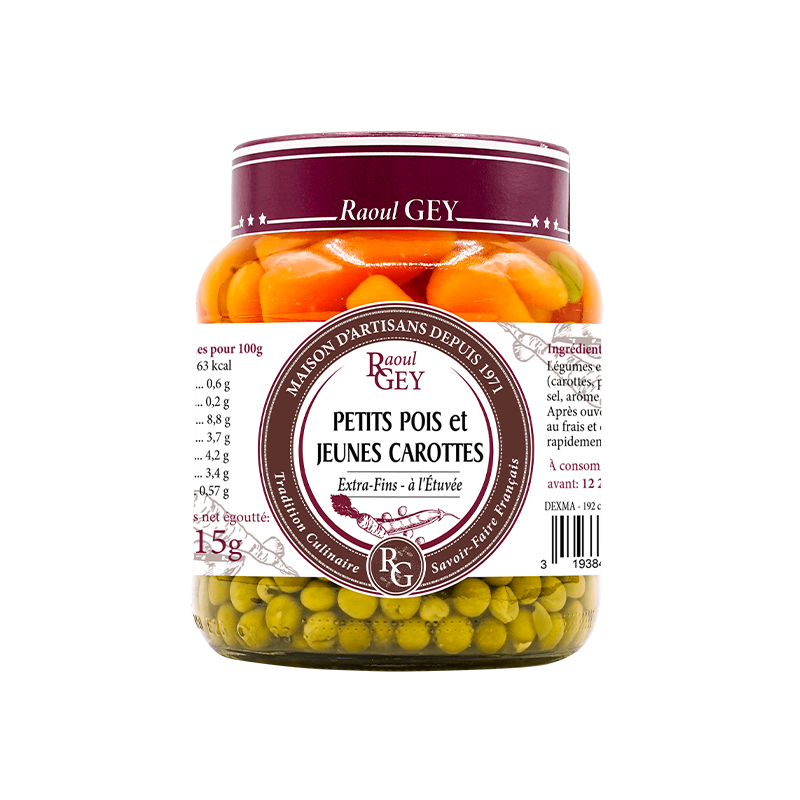 Petits pois carottes (37 cl) prix du bocal