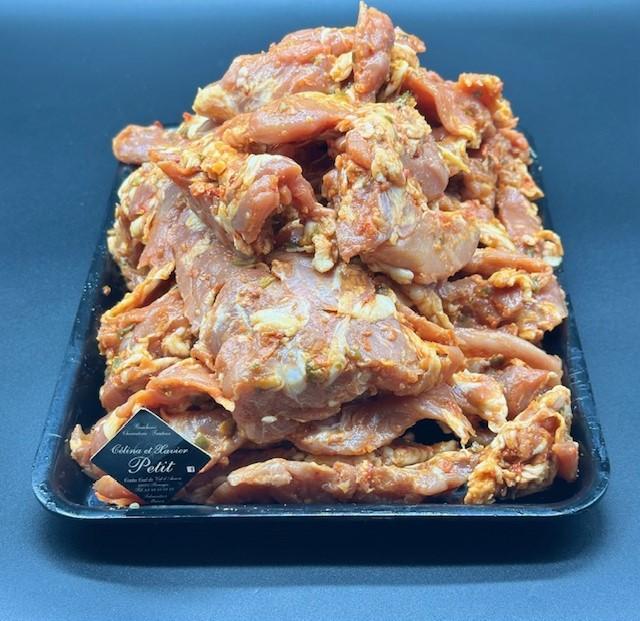 Araignée de porc marinée (prix d'une portion d'environ 100g)
