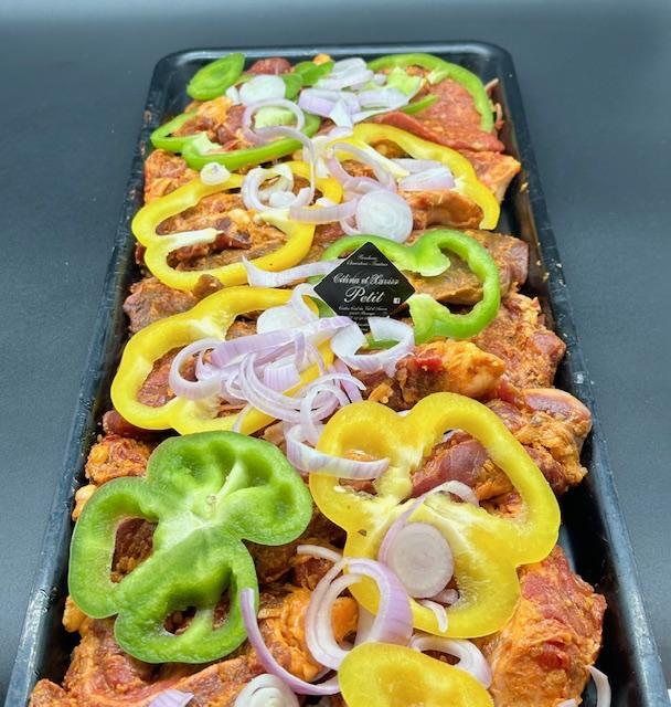 Boeuf mariné (prix d'une tranche d'environ 220g)