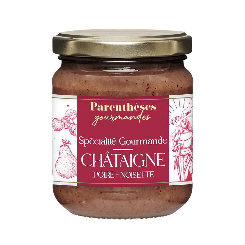 Spécialité gourmande châtaigne poire, noisette